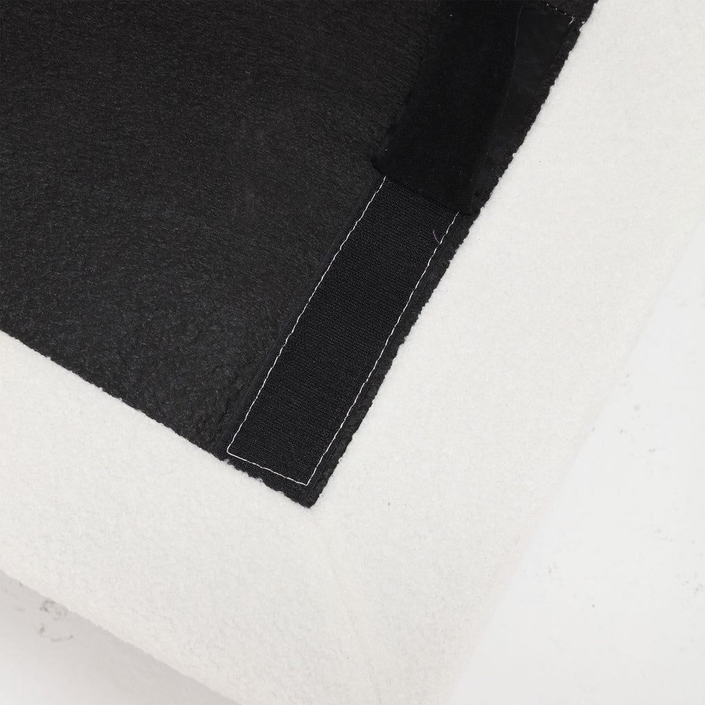 Canapé 2 places en tissu de 96,46 pouces, confortable et rembourré, style nuage, pieds en plastique, pour salon et appartement