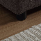 Canapé 2 places en tissu de 96,46 pouces, confortable et rembourré, style nuage, pieds en plastique, pour salon et appartement