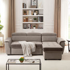 Canapé-lit large 96 pouces, réversible, avec lit gigogne