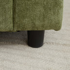 Canapé 3 places classique moderne en tissu 99.2, structure en bois massif et coussin moelleux en forme de nuage