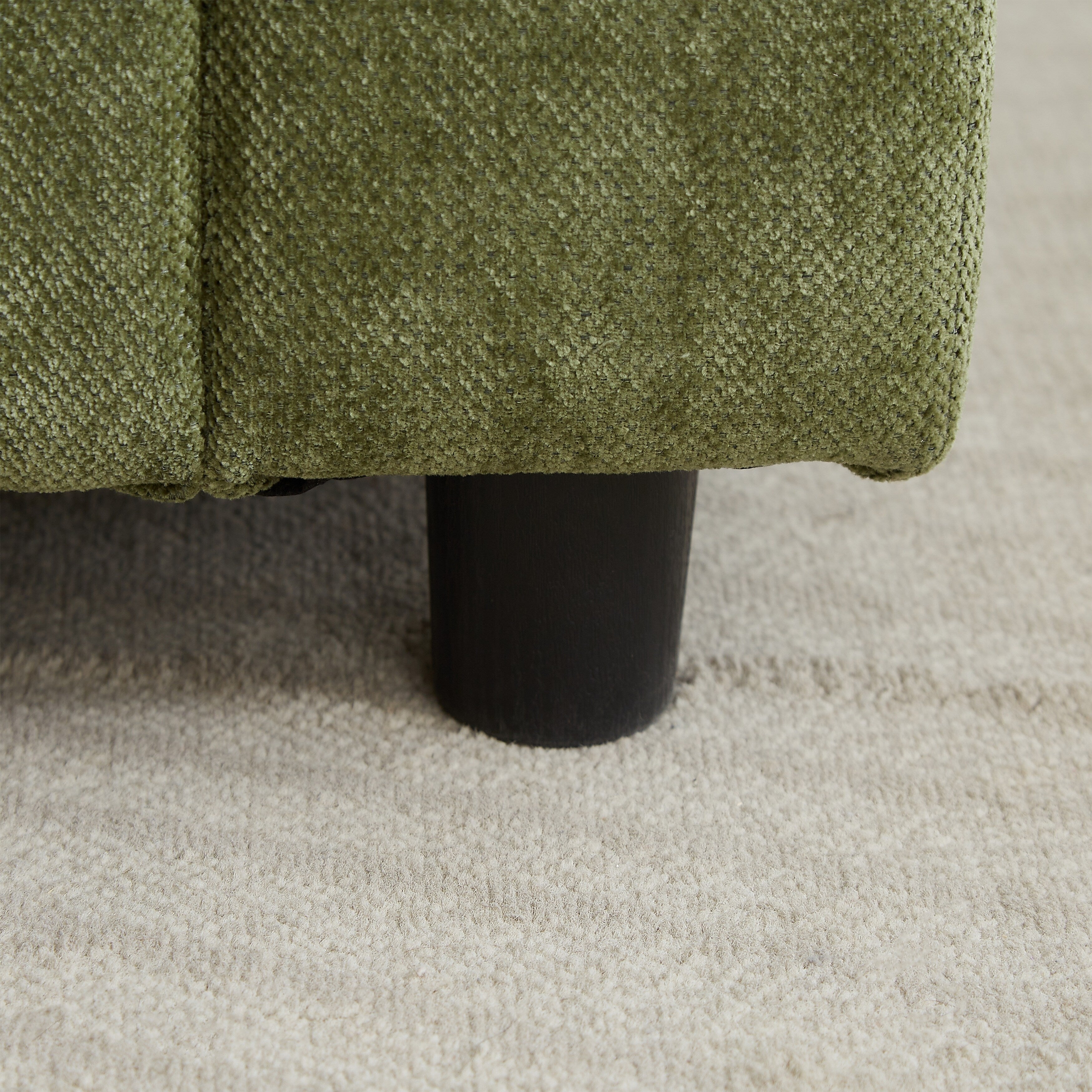 Canapé 3 places classique moderne en tissu 99.2, structure en bois massif et coussin moelleux en forme de nuage