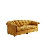 Canapé 3 places classique moderne en tissu 99.2, structure en bois massif et coussin moelleux en forme de nuage