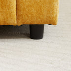 Canapé 3 places classique moderne en tissu 99.2, structure en bois massif et coussin moelleux en forme de nuage