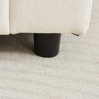 Canapé 3 places classique moderne en tissu 99.2, structure en bois massif et coussin moelleux en forme de nuage