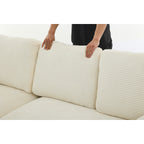 Ensemble de canapés de salon modulaires 99 x 69, canapé-lit rembourré pour salon, chambre à coucher, 2 pièces, combinaison gratuite