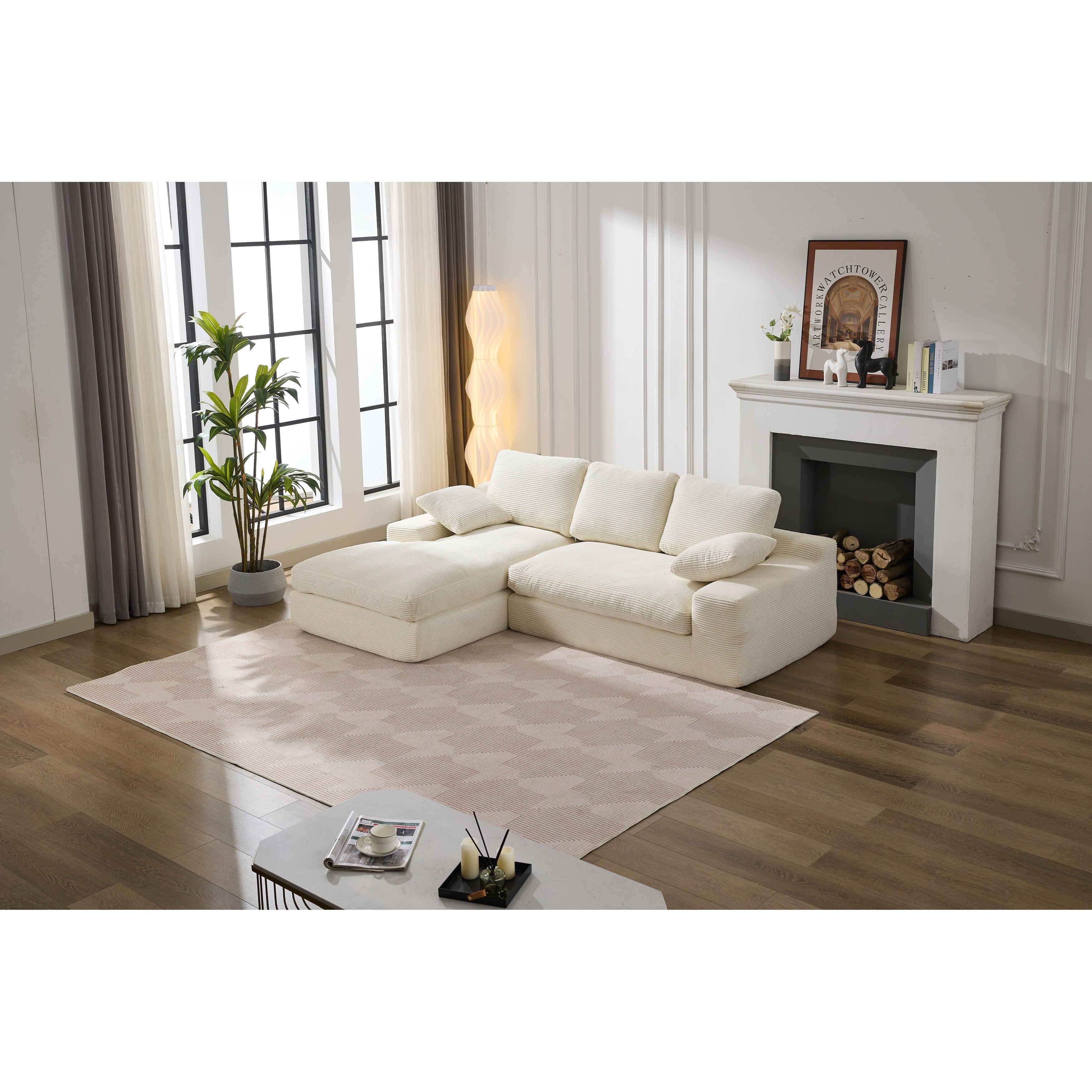 Ensemble de canapés de salon modulaires 99 x 69, canapé-lit rembourré pour salon, chambre à coucher, 2 pièces, combinaison gratuite