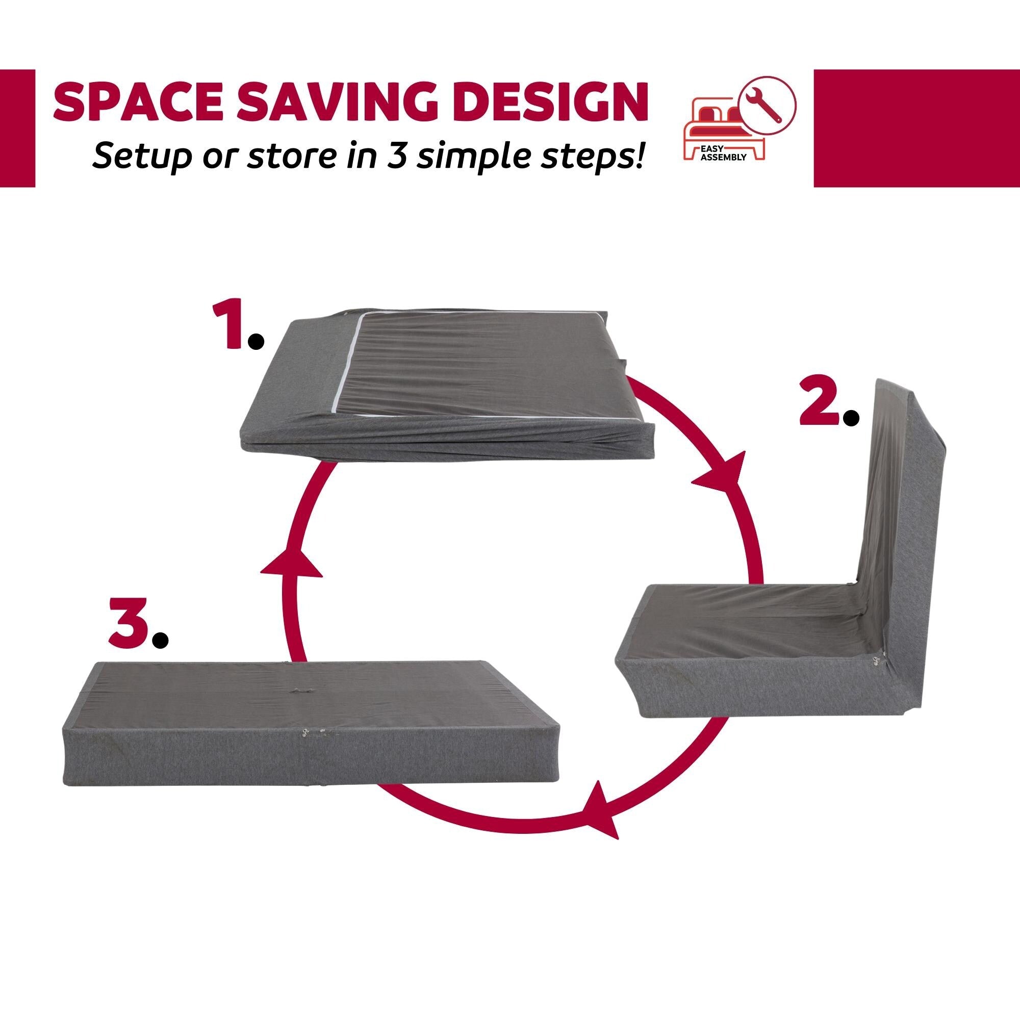 9 sommiers à ressorts pour matelas pliants à cadre métallique moderne