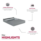 9 sommiers à ressorts pour matelas pliants à cadre métallique moderne