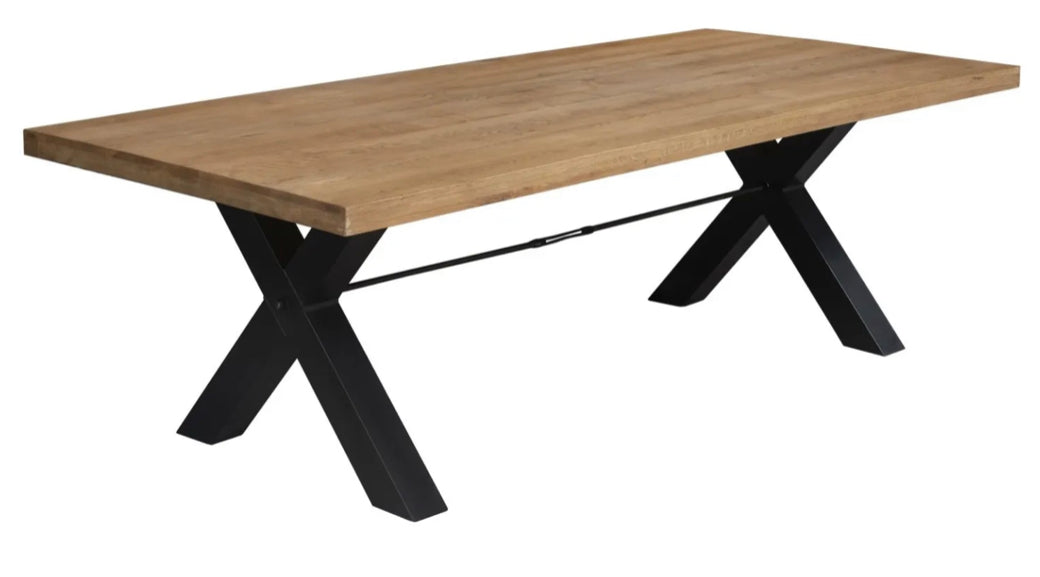 Table à manger Charlotte à pieds en X