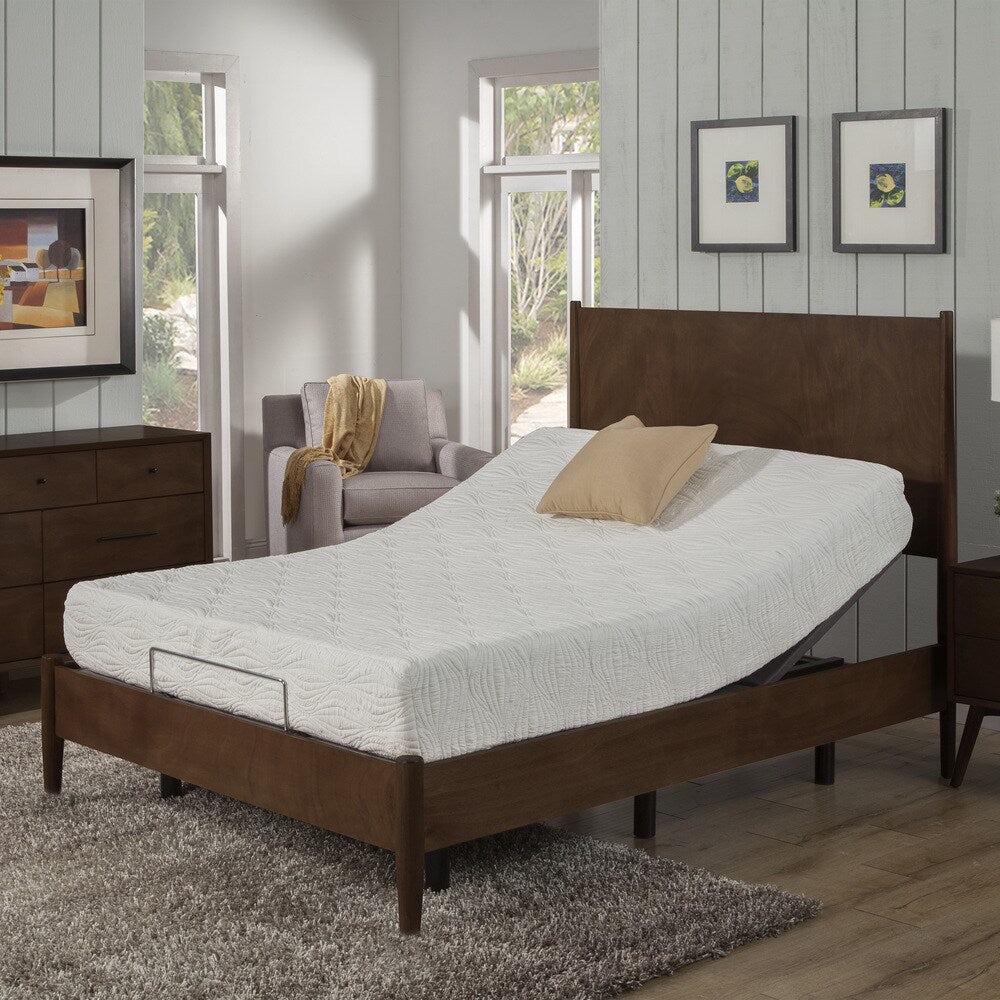 Ensemble matelas et sommier réglable en mousse à mémoire de forme gel AC Pacific de 10 pouces pour grand lit