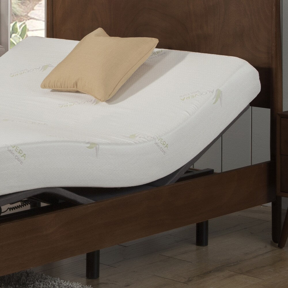 Ensemble matelas en mousse à mémoire de forme AC Pacific Aloe Vera de 20 cm et lit réglable