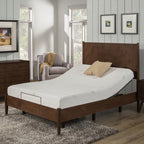 Ensemble matelas en mousse à mémoire de forme AC Pacific Aloe Vera de 8 pouces et sommier réglable