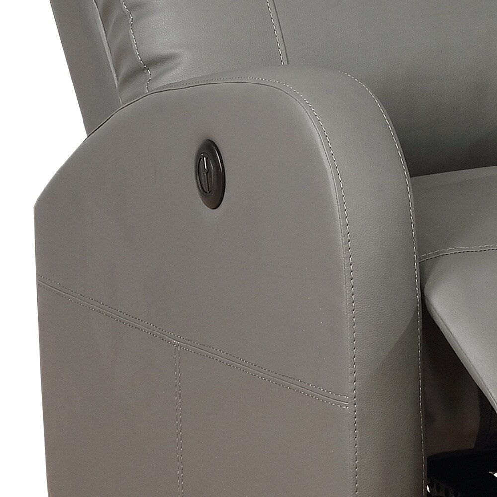 Fauteuil de lecture inclinable électrique AC Pacific Modern en similicuir