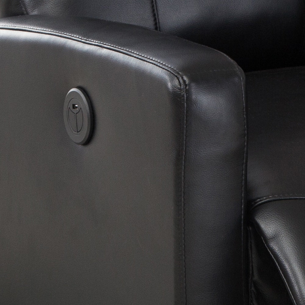 Fauteuil de lecture inclinable électrique AC Pacific Modern en similicuir