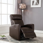 Fauteuil de lecture inclinable électrique AC Pacific Modern en similicuir