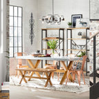 Décoration murale en métal à volutes noires ADECO pour salon