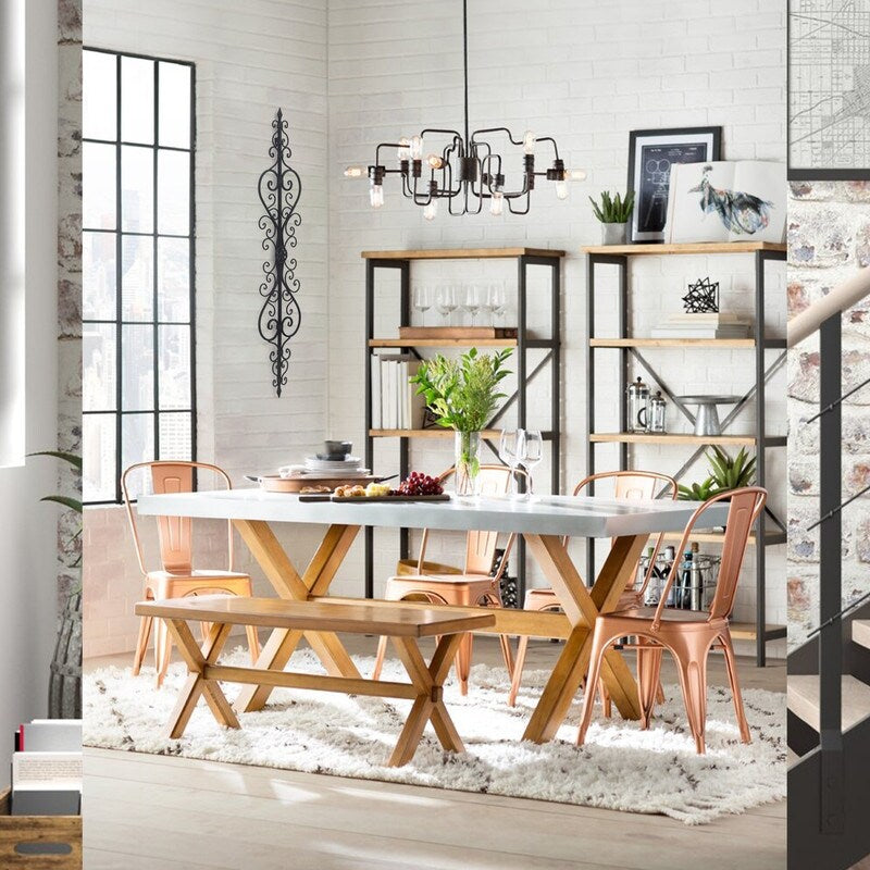 Décoration murale en métal à volutes noires ADECO pour salon