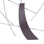 Sculpture murale abstraite décorative en métal Adeco, art moderne