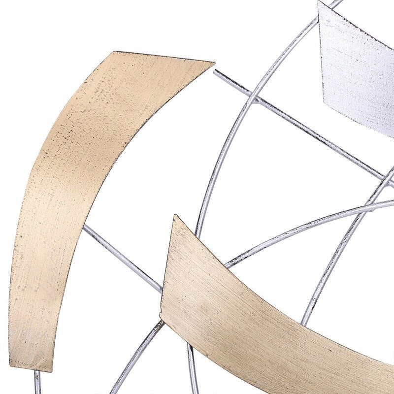 Sculpture murale abstraite décorative en métal Adeco, art moderne