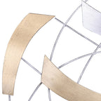 Sculpture murale abstraite décorative en métal Adeco, art moderne