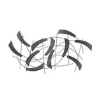 Sculpture murale abstraite décorative en métal Adeco, art moderne