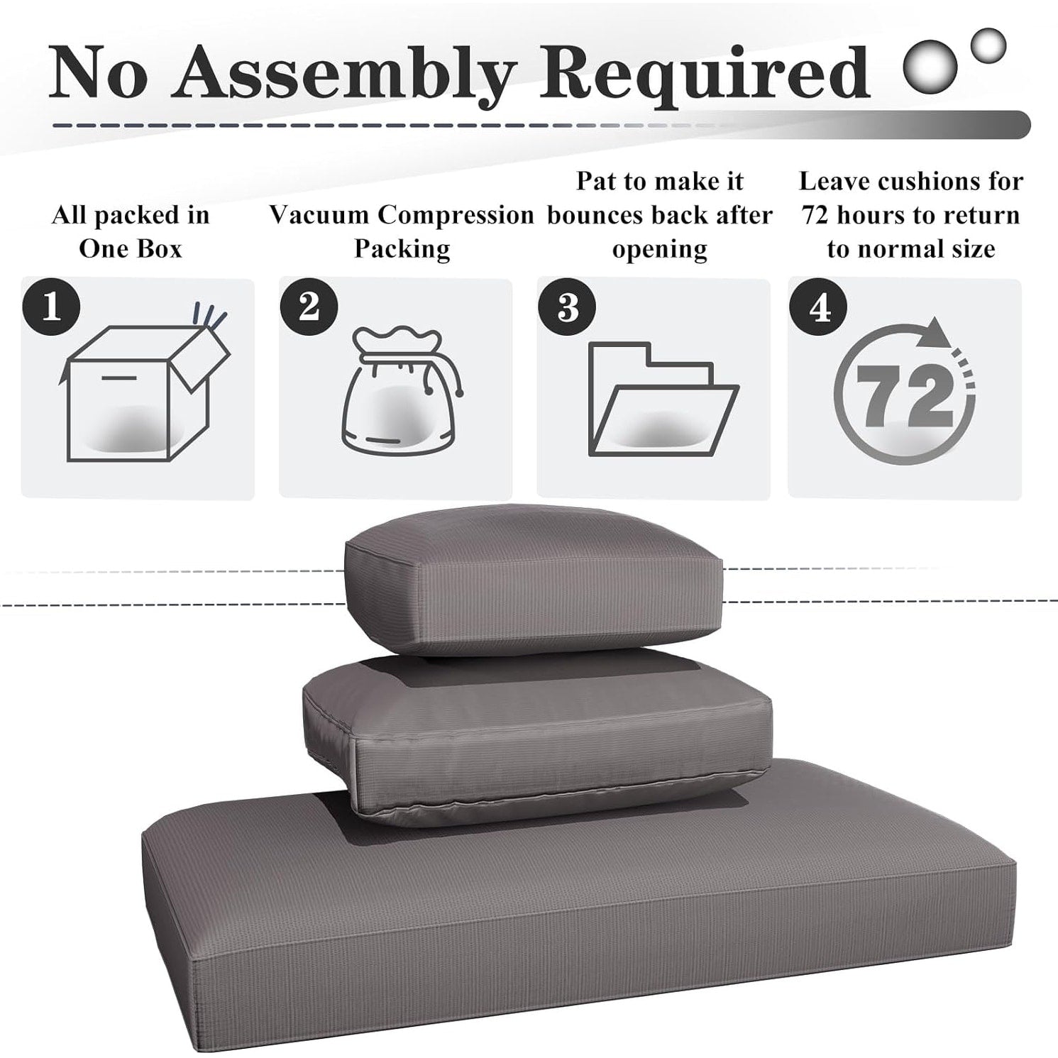 Ensemble de meubles de patio 7 pièces AECOJOY, canapé sectionnel d'extérieur en rotin, ensemble de conversation