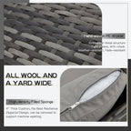 Ensemble de meubles de patio 7 pièces AECOJOY, canapé sectionnel d'extérieur en rotin, ensemble de conversation