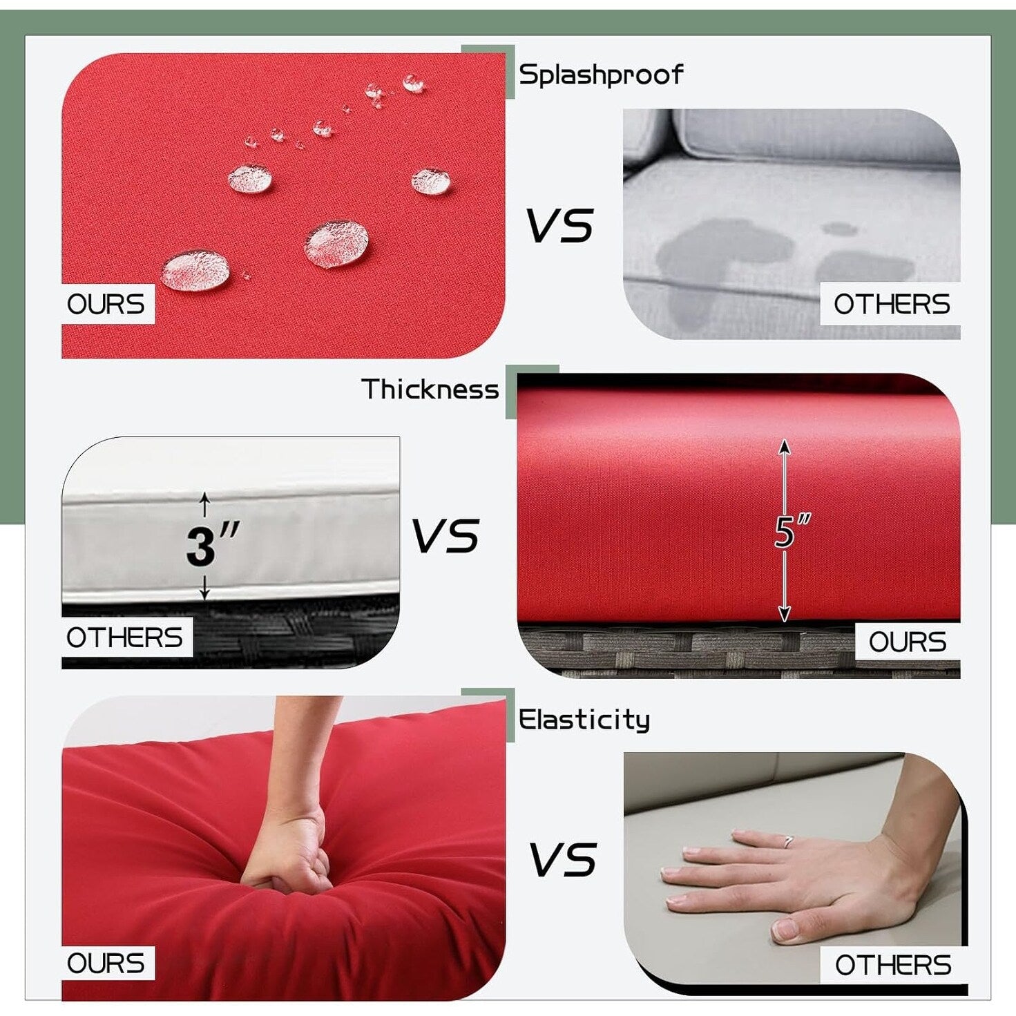 Ensemble de meubles de patio 7 pièces AECOJOY, canapé sectionnel d'extérieur en rotin, ensemble de conversation