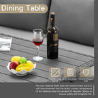 Ensemble de meubles de patio 7 pièces AECOJOY, canapé sectionnel d'extérieur en rotin, ensemble de conversation