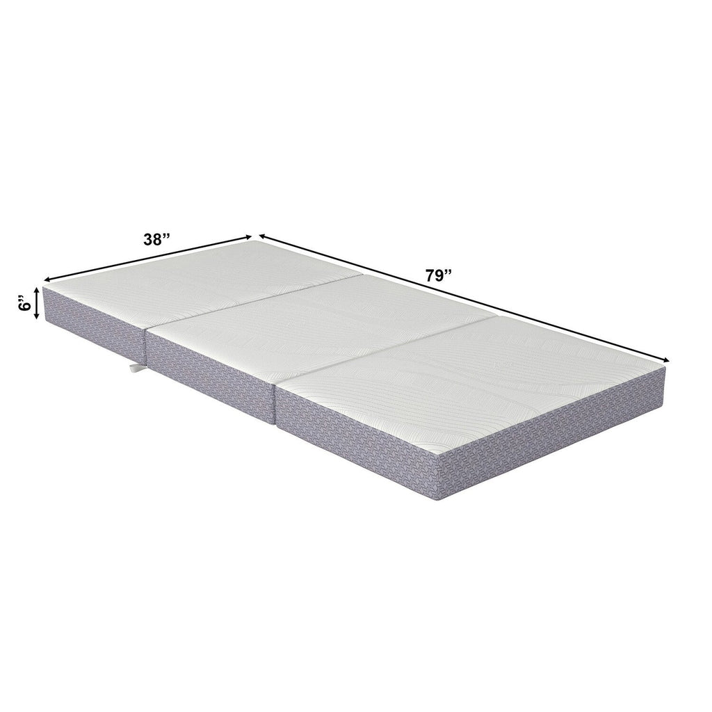 Matelas pliable en mousse à mémoire de forme AFI CoolSoft taille 6