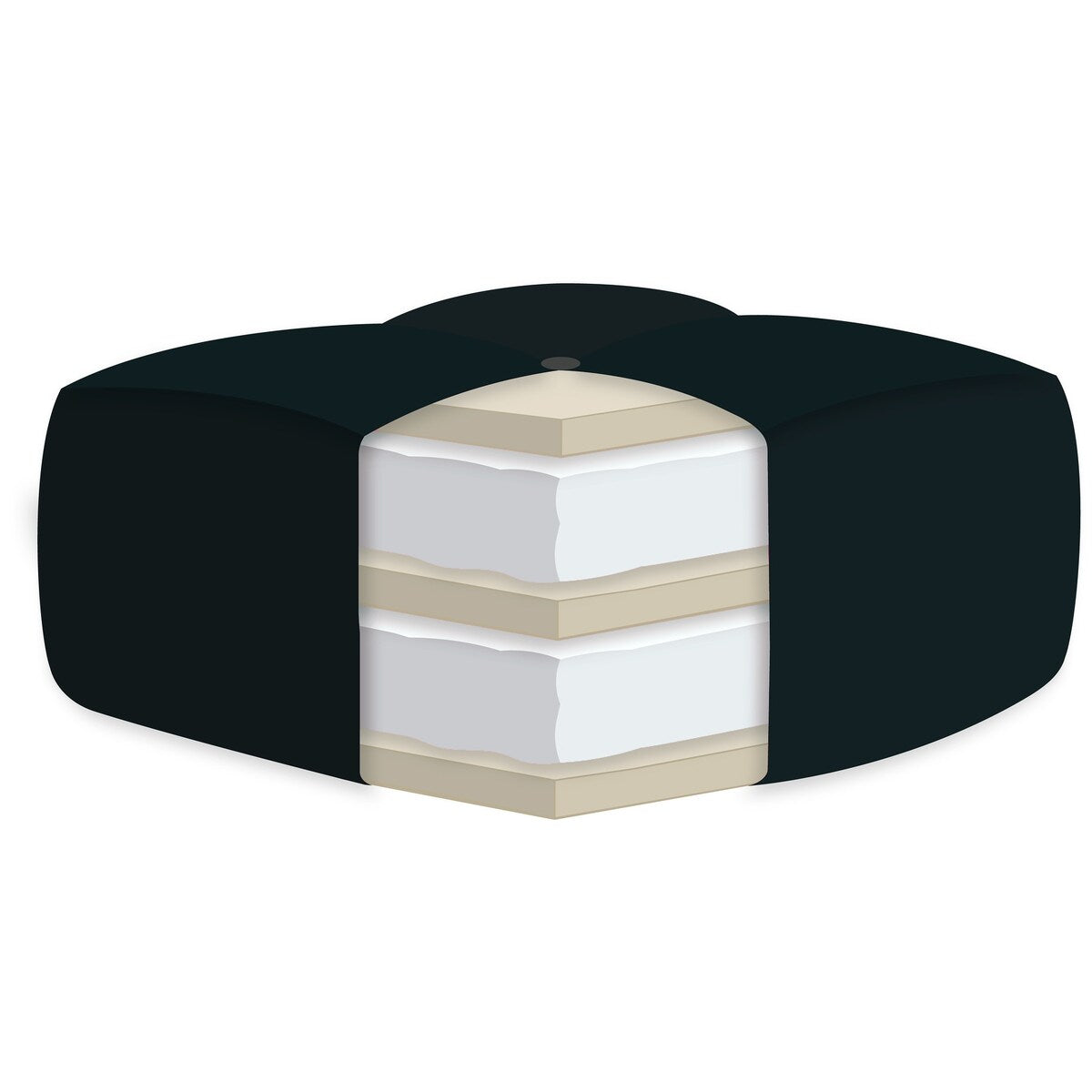 Matelas double AJD Home Youth 6 pouces, matelas double dans une boîte, matelas de sol double en mousse 75 x 39