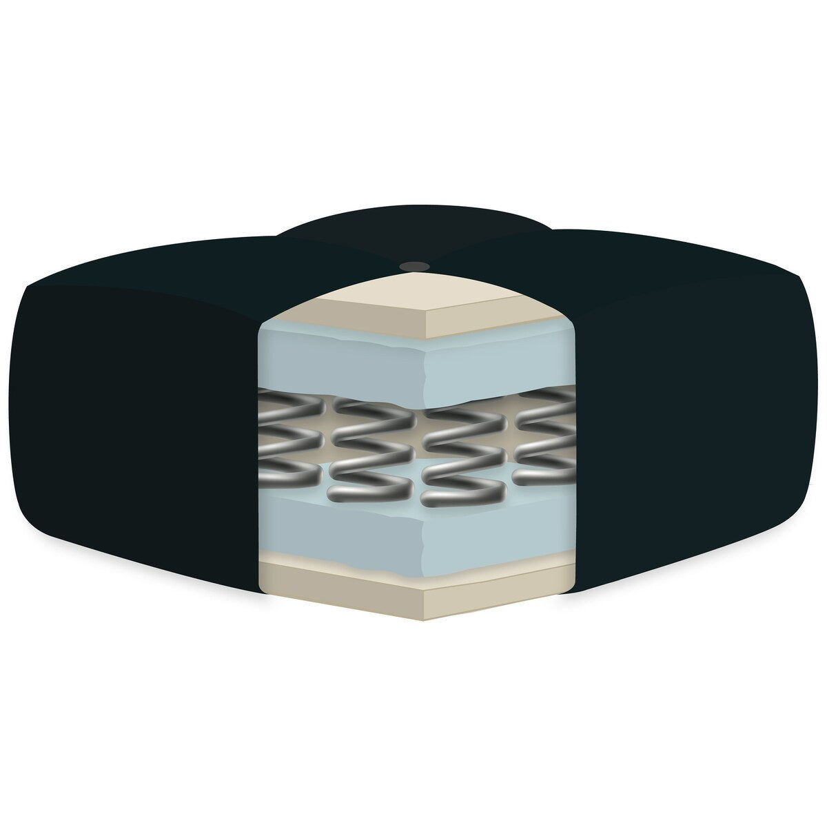 Matelas à ressorts AJD Home 7,5 pouces pour jeunes, 75 x 39