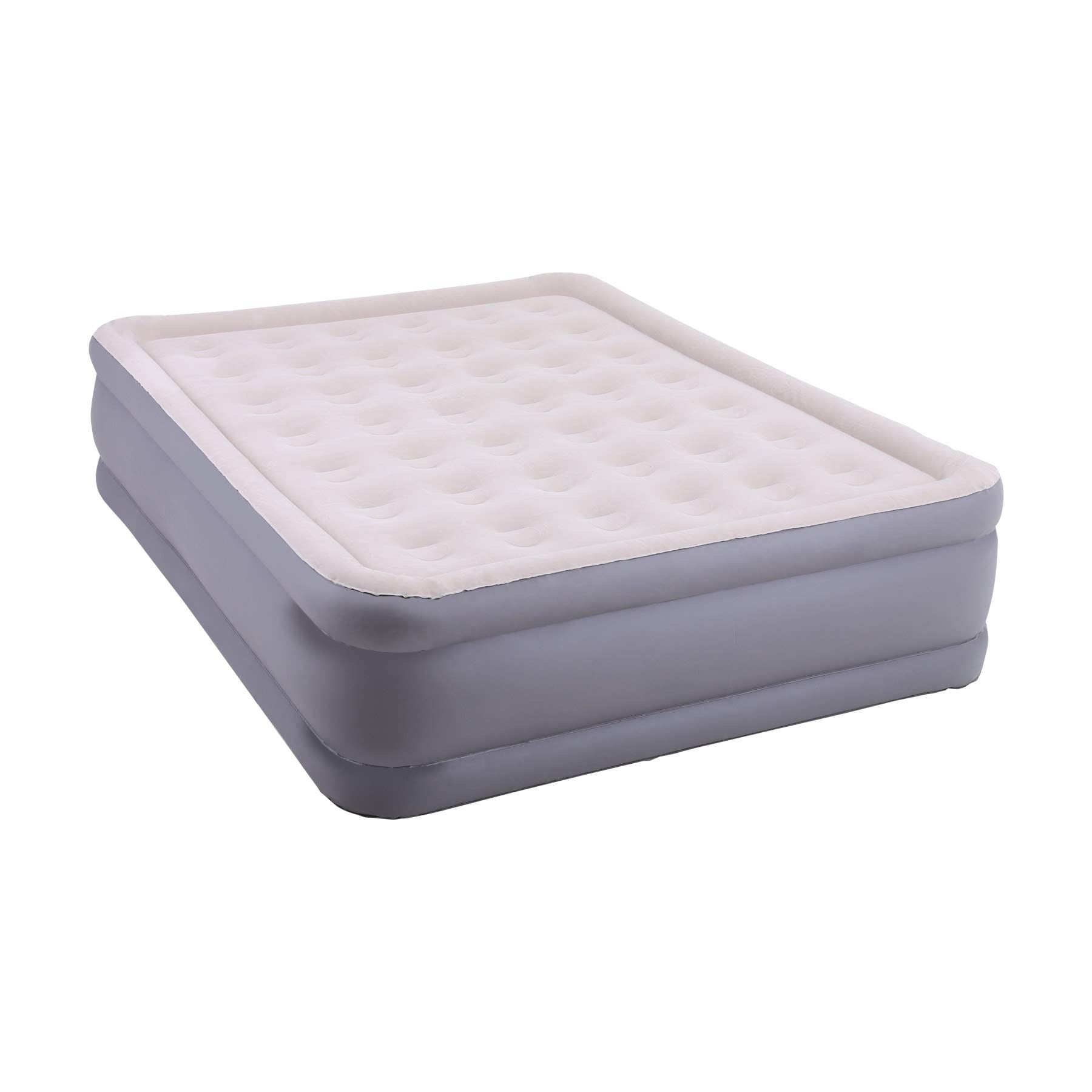 Matelas pneumatiques ALPHA CAMP avec pompe intégrée, matelas gonflable à dessus floqué pour camping, voyage, maison