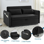 Canapé-lit convertible 3 en 1 Aukfa en velours