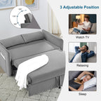 Canapé-lit convertible 3 en 1 Aukfa en velours