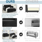 Canapé-lit convertible 3 en 1 Aukfa en velours