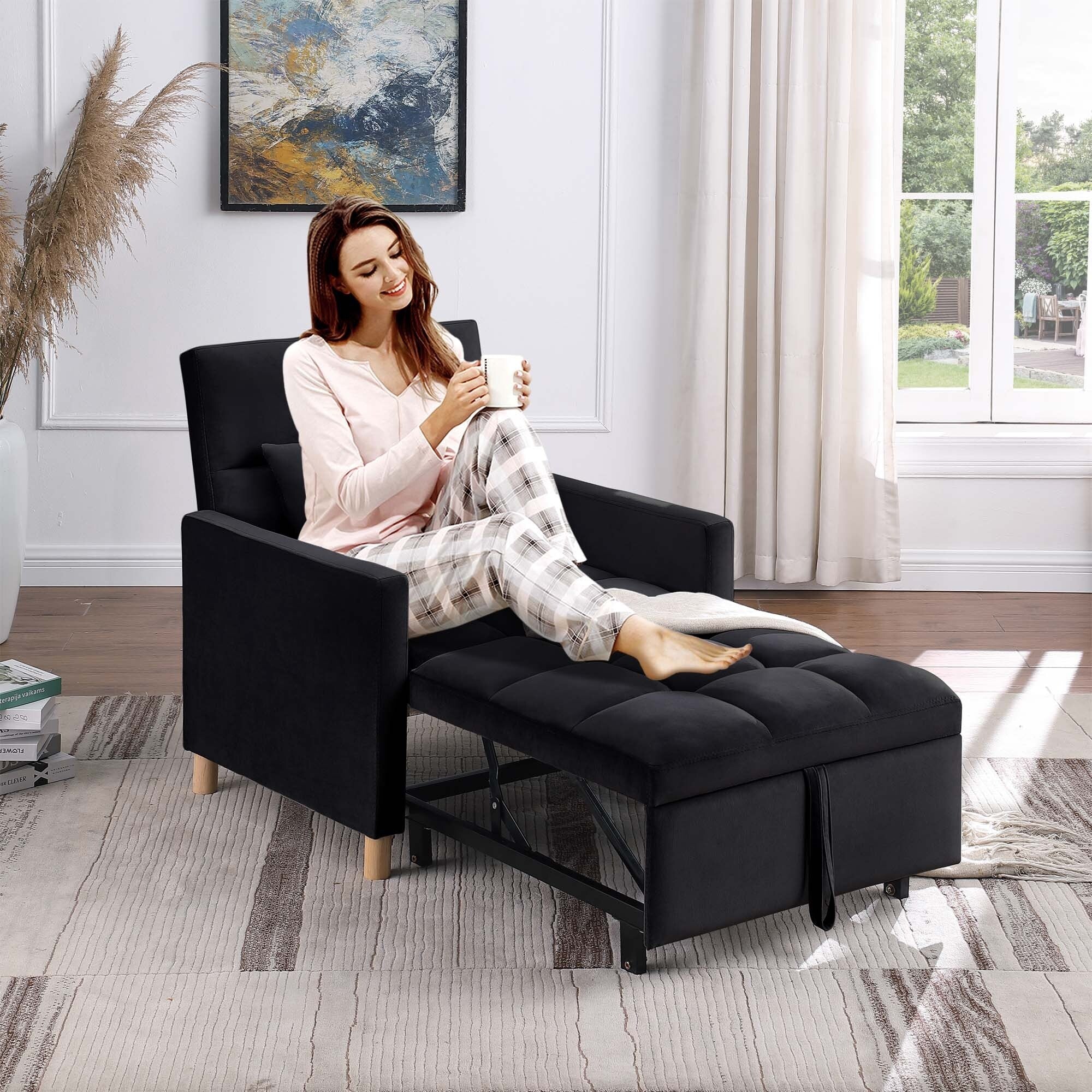 Fauteuil-lit convertible Aukfa avec oreiller