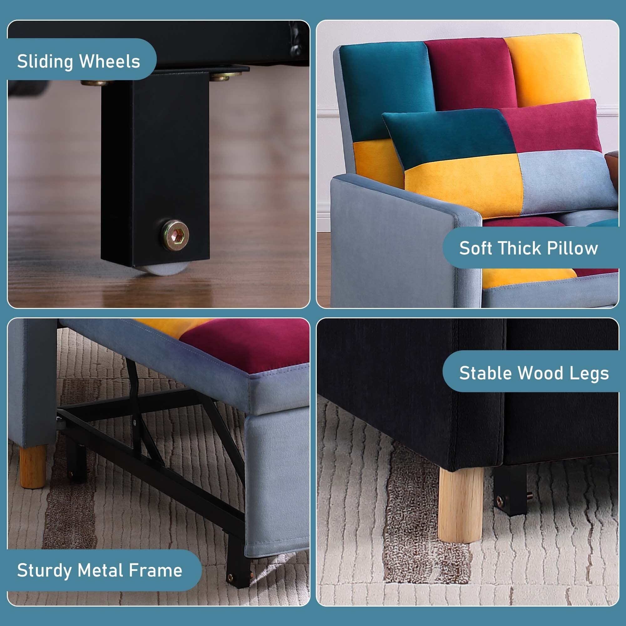 Fauteuil-lit convertible Aukfa avec oreiller