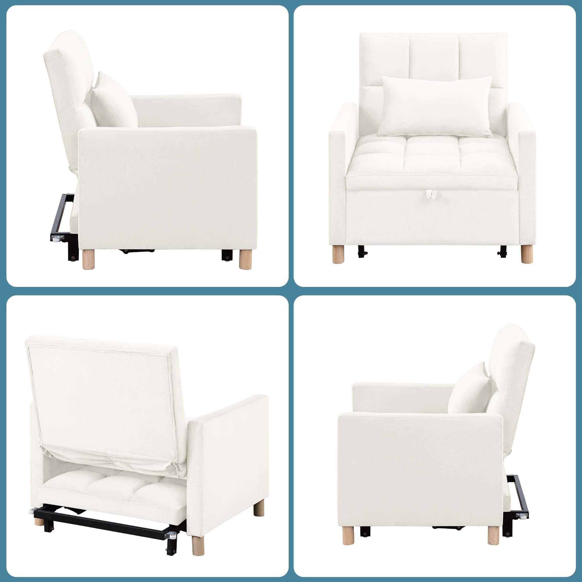 Fauteuil-lit convertible Aukfa avec oreiller