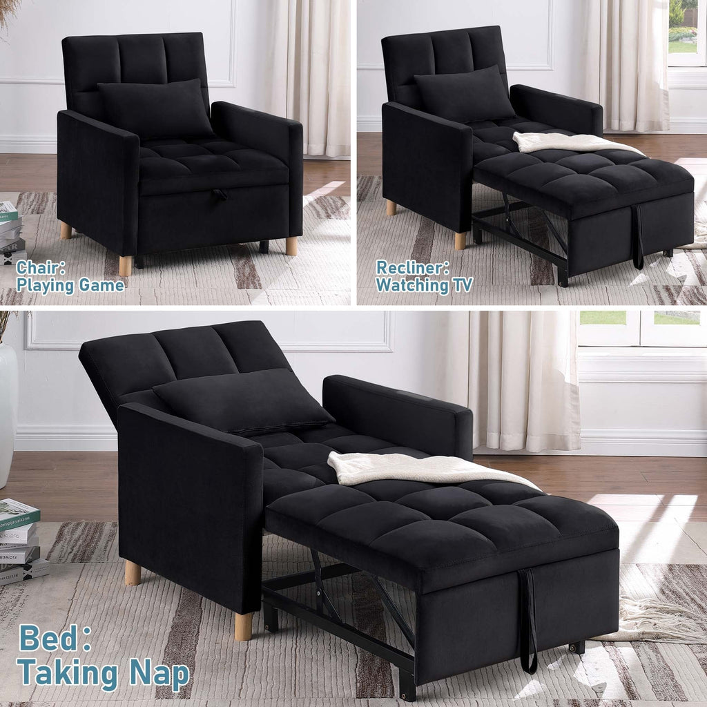 Fauteuil-lit convertible Aukfa avec oreiller