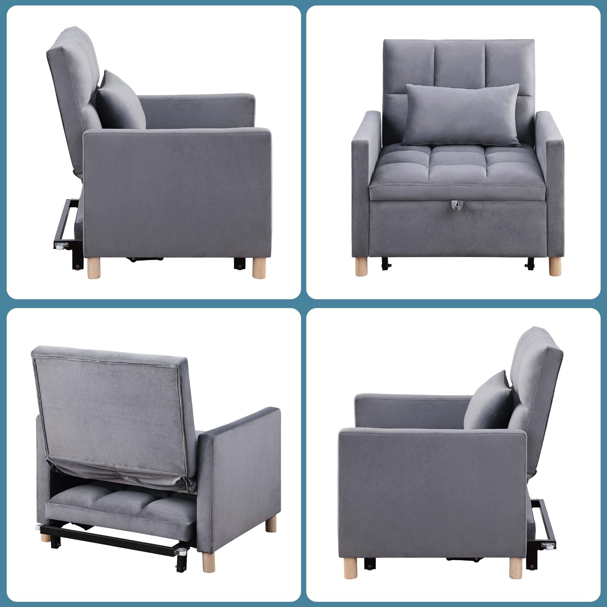 Fauteuil-lit convertible Aukfa avec oreiller