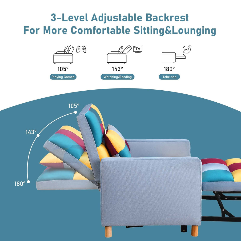 Fauteuil-lit convertible Aukfa avec oreiller