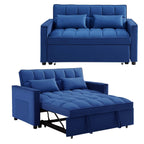 Canapé-lit convertible en velours Aukfa avec poche latérale