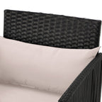 Ensemble de bar en osier AVAWING 3 pièces avec housse de coussin supplémentaire