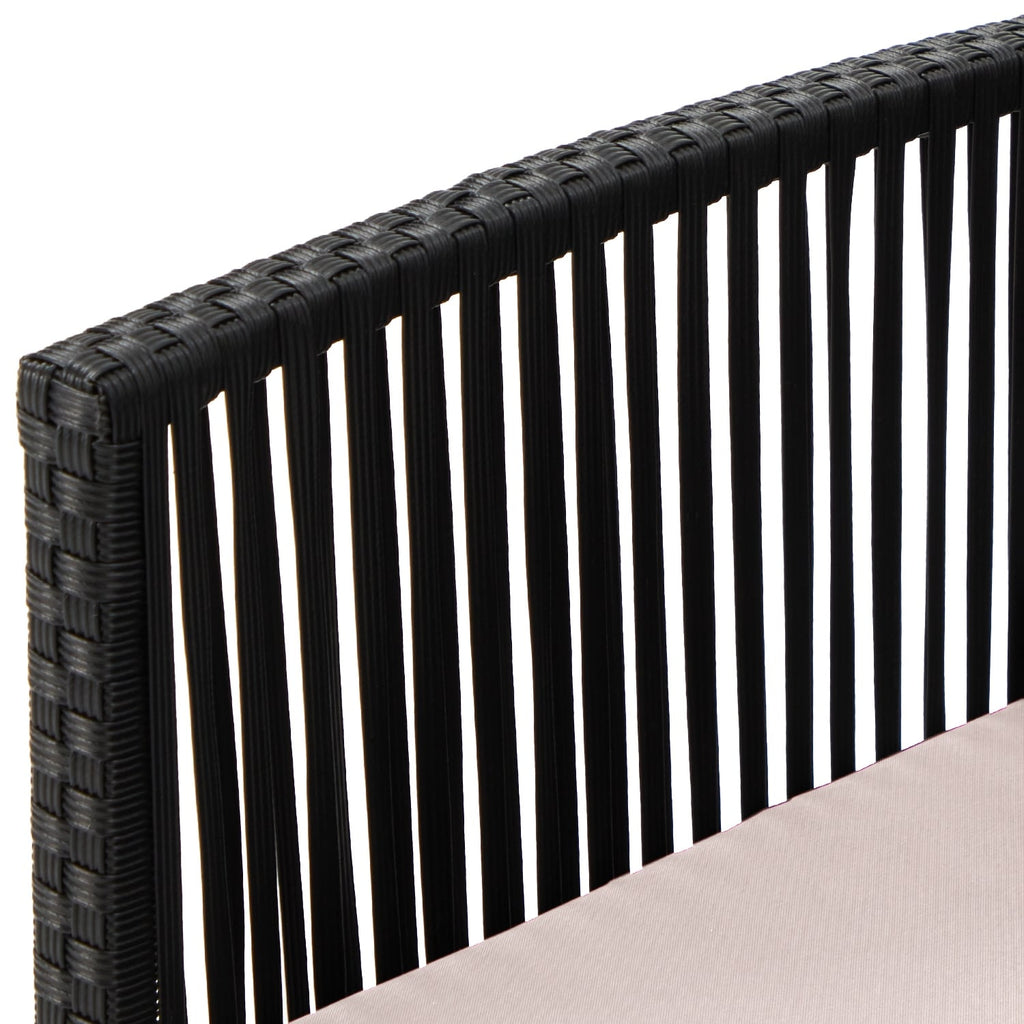 Ensemble de bar en osier AVAWING 3 pièces avec housse de coussin supplémentaire