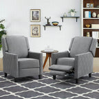 AVAWING Lot de 2 fauteuils inclinables à dossier relevable Fauteuil à oreilles en lin