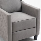 AVAWING Lot de 2 fauteuils inclinables à dossier relevable Fauteuil à oreilles en lin