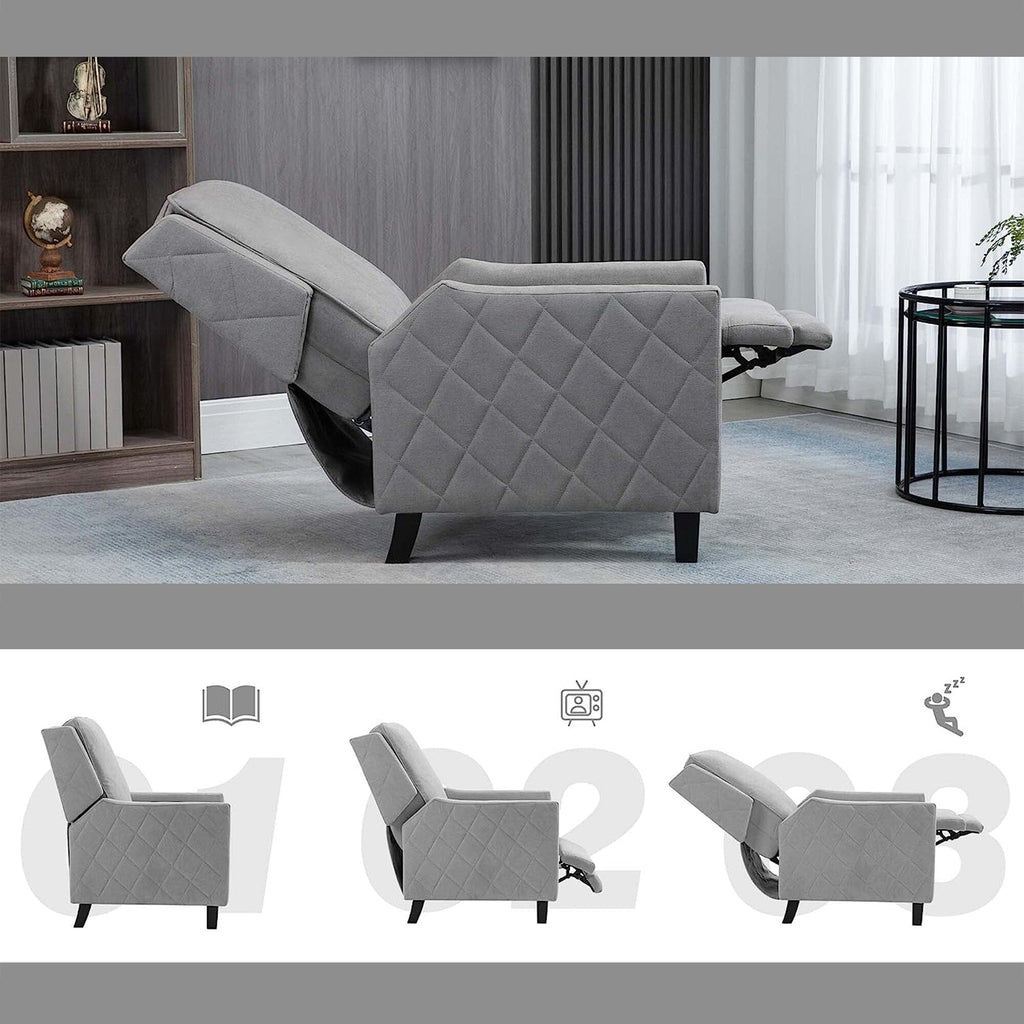 AVAWING Lot de 2 fauteuils inclinables à dossier relevable Fauteuil à oreilles en lin