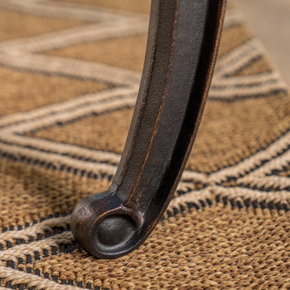 Collection de salle à manger rustique d'extérieur en cuivre et aluminium moulé Abigal par Christopher Knight Home - N/A