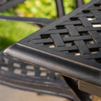 Collection de salle à manger rustique d'extérieur en cuivre et aluminium moulé Abigal par Christopher Knight Home - N/A